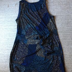 Printed jersey knit dress